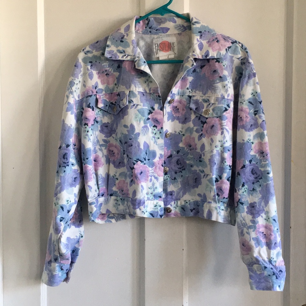 FASTLANE Retro Floral print jacket